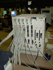 viele kabel, viele löcher, das kann nur ein switch sein :)