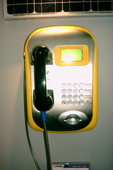 GSM-Telefon mit Solarzellen.