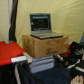 Der Serverraum im ICB-Zelt ist fertig
