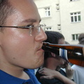 MrDing mit Bier was er grad trinkt